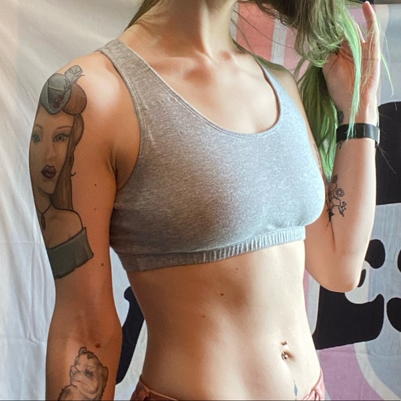 Grey Pullover Lounge Bra - Picture 3 of 5